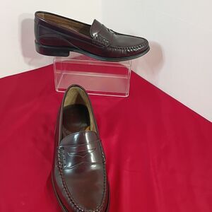 Bass Rich Brown Leather Slip-On Loafers